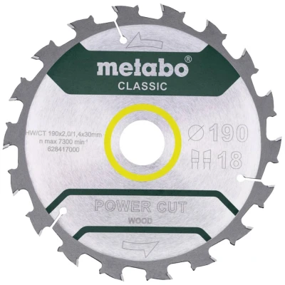 Immagine di Metabo 628417000 Lama circolare 190 x 30 mm Numero di denti: 18 1 pz.