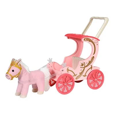 Immagine di Baby Annabell Piccola Dolce Pony per Bambole da 36 e 43 cm La Carrozza Include Effetti di Luce, Maniglia/Imbracatura Rimovibile Funziona con Pile Bambine 1 Anno in su, Multicolore, Small, 707210