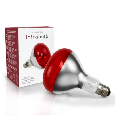 Immagine di Lampadina a infrarossi per termoterapia. Sollievo dolori muscolari MISURE 12 x 0,03 16,5 cm FILETTO E27 POTENZA 275W