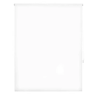 Immagine di INTERBLIND Tenda avvolgibile trasparente, 140 x 175 cm (larghezza per altezza) misura del tessuto, 137 170 traslucida bianca premium