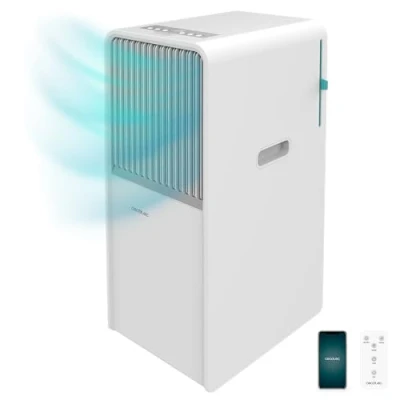 Immagine di Cecotec Climatizzatore Portatile ForceClima 7550 Style Connected. 7000 BTU, area di copertura 20 m2, telecomando, schermo a LED, 4 modalità, 2 velocità, deumidificatore, Timer, Controllo Wi Fi