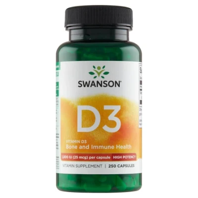 Immagine di Swanson D3, vitamina D 1000 UI, 250 capsule