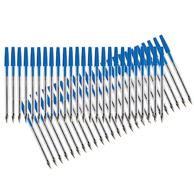 Immagine di Q Connect, penna a sfera, media, blu, modello KF20639, Confezione da 50 pezzi pz Blue