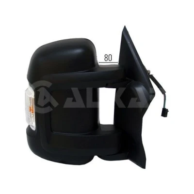Immagine di specchio retrovisore esterno Alkar 9228922 Dx elettrico termico, con a grandangolo, Braccio corto, convesso per veicolo guida