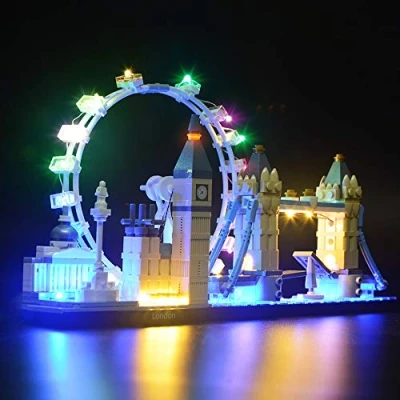 Immagine di BRIKSMAX Kit di Illuminazione a Led Per Architecture Londra, Compatibile con il Modello Lego 21034 Mattoncini da Costruzioni Non Include Set