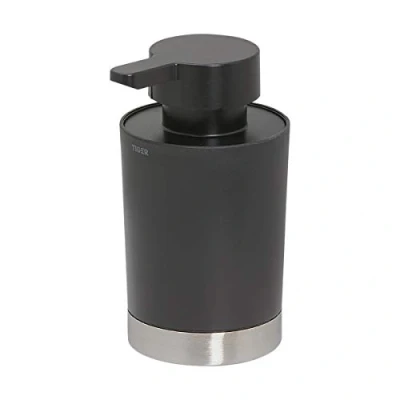Immagine di Tiger Tune Dispenser per Sapone, Acciaio Inox Spazzolato/Nero, 6.8x12.4x8.3 cm