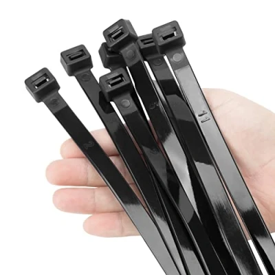 Immagine di XINGO fascette stringicavo nere resistenti, 100 pezzi, 300 mm x 12 di lunghezza, con 114 kg resistenza alla trazione, grandi resistenti ai raggi UV, extra lunghe, per uso esterno