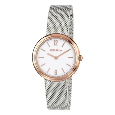 Immagine di Breil Orologio DONNA IRIS quadrante MONO COLORE BIANCO movimento SOLO TEMPO 2 LANCETTE QUARZO e MESH ACCIAIO ARGENTO TW1777