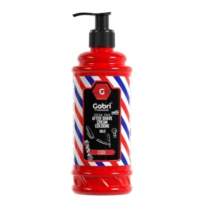 Immagine di Gabri After Shave Cream &amp; Cologne 2 in 1, 400 ml, lozione per uomini, freschezza idratante del viso, rinfresco rilassante (intensa, ml (confezione da 1)