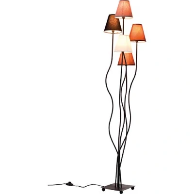 Immagine di Kare Design Lampda Da Terra Flexible Mocca Cinque, Marrone/Beige, 163Cm, 5 Plafoni, Lampadine Non Incluse