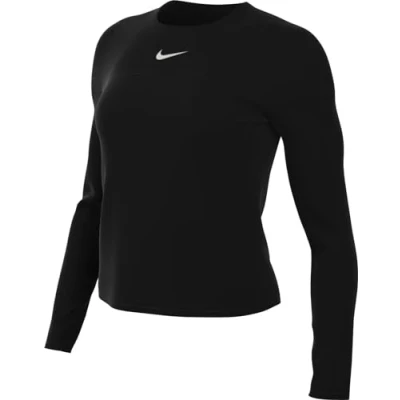 Immagine di Nike Performance Swift Maglietta a manica lunga, Donna, Taglia: XL, Black/(reflective silv)
