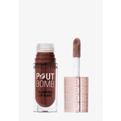 Immagine di Makeup Revolution POUT BOMB Plumping Gloss Lipgloss Lucidalabbra, Taglia: 4.6 ml, Espresso cool nude