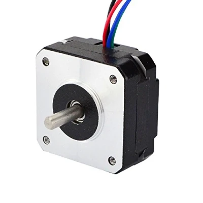Immagine di STEPPERONLINE Nema 17 motore passo bipolare 0.9deg 11x21mm 1.2A 11Ncm 4 lead per fresatura CNC incisione macchina