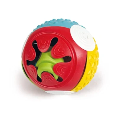 Immagine di Clementoni Pelota Does Not Apply Soft Sensoriale, Colorata con mattoncini Clemmy, Gioco Bambini 6 Mesi, Palla attività Costruzioni morbide, Multicolore, Medio, 17689