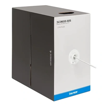 Immagine di VulTech SC13602 305 Matassa Lan Categoria 6 FTP Metri 23AWG Bobina di Rete Ethernet 305m Cat6