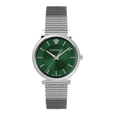 Immagine di Versace, Orologio da polso, VE5A00620 V Circle Uomo 42mm 5ATM, Argento, (Orologio polso analogico, 42 mm)