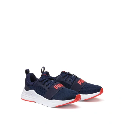 Immagine di Puma Wired RUN JR Unisex Scarpe running neutre per bambini, Taglia: 37, Peacoat/red Tessuto / sintetico