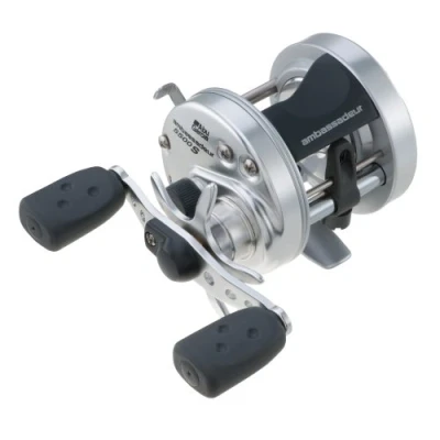 Immagine di Abu Garcia Ambassadeur S Mulinello convenzionale, misura 5500 (1292732), 1 cuscinetto a sfera in acciaio inox + rulli, resistenza stella sintetica, max 5,0 kg, 4,9 argento
