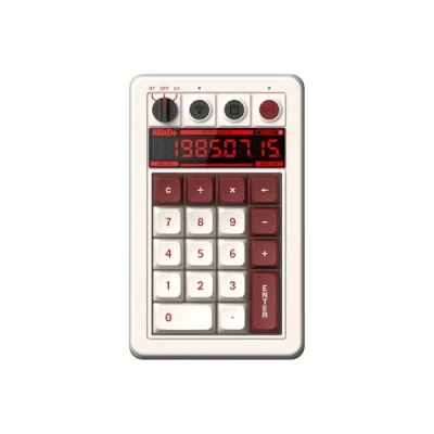 Immagine di 8BitDo Retro 18 Mechanical Numpad, Supports Calculator Mode, Bluetooth/2.4G/Wired Numpad for Windows and Android Fami Edition