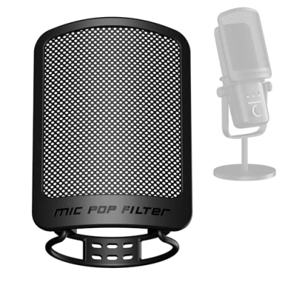 Immagine di AOKEO Filtro pop per microfono, registrazione vocale, video Youtube, streaming, compatibile con la maggior parte dei microfoni