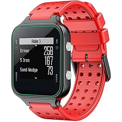 Immagine di Shieranlee Cinturino Compatibile con Garmin Approach S20 Cinturino/Approach S5 /Approach S6 /Forerunner 220 230 235 630 620 735 Silicone Watchbands