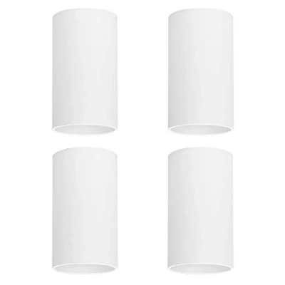 Immagine di Klighten 4 Pcs Faretto a soffitto Rotonda Bianco, Attacco GU10, Plafoniera in Alluminio Moderna Lampada da Montaggio superficiale, 56 x 100mm, lampadina non inclusa