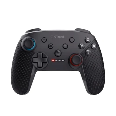 Immagine di Trust GXT 1246 Muta Controller Nintendo Switch Wireless con Bluetooth, Vibrazione Dual Shock, Sensore di Movimento, Pulsante Turbo, 15h Gioco, Gamepad per Switch, Lite, OLED, Nero