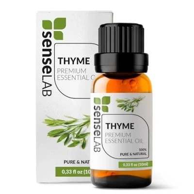 Immagine di SenseLAB Olio essenziale di Timo Terapeutico Naturale e Puro al 100% per Umidificatore Diffusore Aromaterapia la Cura Dei Capelli Della Pelle (10 ml)