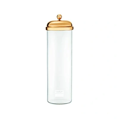 Immagine di Bodum 11784 17S Barattolo Spaghetti in Vetro con Coperchio Metallo, 1,8 l, Colore: Oro
