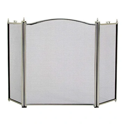 Immagine di Fire Vida Denton Tre Pannelli Spark Guard, in Metallo, Colore: Peltro