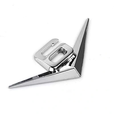 Immagine di 1 Pz Metallo 3D V6 Engine Display Car Sticker Emblem Badge (Argento)