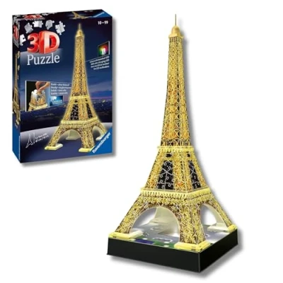 Immagine di Ravensburger 3D Puzzle Torre Eiffel di notte