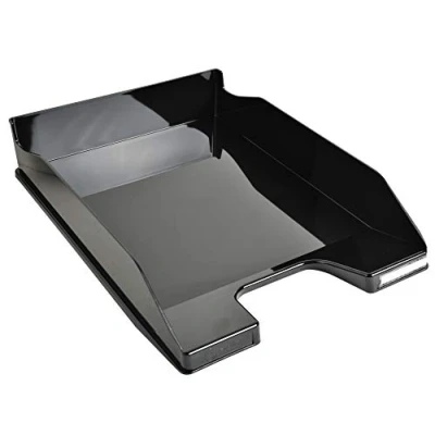 Immagine di Exacompta 113214D Vaschetta Corrispondenza, Nero Glossy, 34.7 x 25.5 6.5