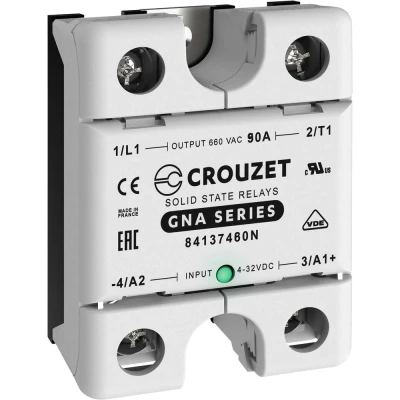 Immagine di Crouzet Relè A semiconduttore 84137480N 90 Tens.comm.max: 660 V/AC Commutazione zero crossing 1 pz.