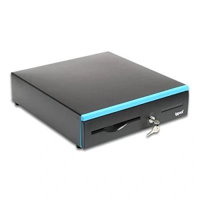 Immagine di iggual Cassetto Portasoldi IRON 30B Registratore di Cassa ad Apertura Manuale o Automatica 5 + 7/7 Scomparti per Banconote e Monete