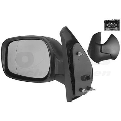 Immagine di Specchio retrovisore esterno Van Wezel 4310817 Sx completo, asferico, per regolazione elettrica specchio, termico RENAULT: Kangoo I
