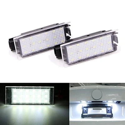 Immagine di PolarLander 12V Lampada Bianca SMD Spia della Targa automobilistica LED pour Megane 2 3 Clio Laguna Twingo Master Vel Satis 2006