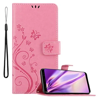 Immagine di Cadorabo Custodia Libro per Samsung Galaxy S8 PLUS in ROSA Fiore Design di con Chiusura Magnetica, Funzione Stand e 3 Vani Carte Portafoglio Cover Case Wallet Book Etui Protezione