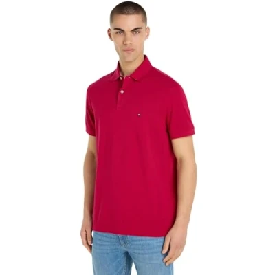 Immagine di Tommy Hilfiger 1985 Regular Polo Mw0mw17770, a Maniche Corte Uomo, Rosso (Royal Berry), XS