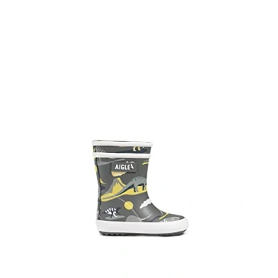 Immagine di Aigle Baby Flac Play2, Stivali da Pioggia, Unisex Bambini e ragazzi, Multicolore (Dino), 20 EU