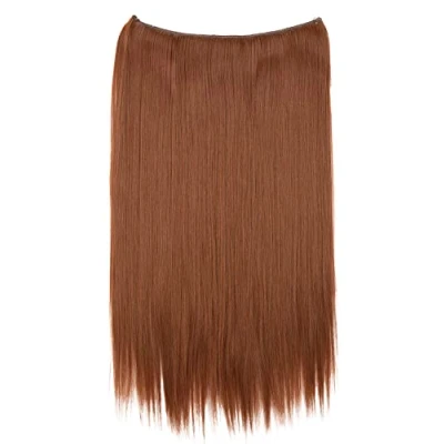 Immagine di CAISHA 50cm 1 Trama Extension Con Elastico Per Capelli Parrucchino Liscio Resistente Al Calore Marrone Rame E115