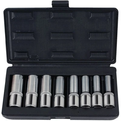 Immagine di KS Tools, Chiave a bussola + esagonale, 1/2&quot; CHROMEplus set di prese lunghe