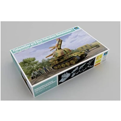 Immagine di Trumpeter 09532 Flakpanther con razzo piatto da 8,8 cm, scala 1/35