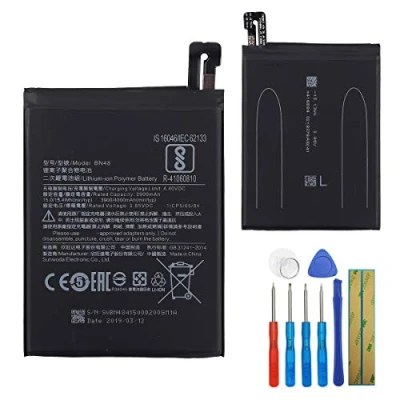 Immagine di E yiiviil Batteria di ricambio BN48 compatibile con Xiaomi Mi Redmi Note 6 Pro 4300mAh strumenti