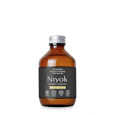 Immagine di Niyok® Olio di cocco biologico &quot;citronella e zenzero&quot; (200 ml) collutorio con oli essenziali Trattamento contro carie, tartaro alito cattivo dentale vegano per l&#039;estrazione