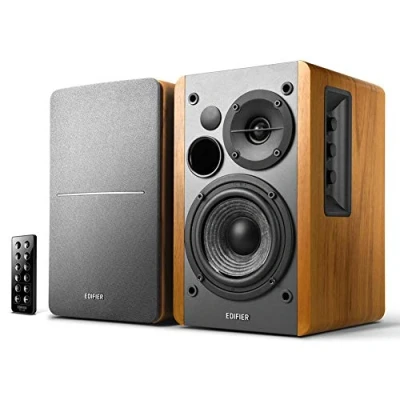 Immagine di Edifier R1280DB Diffusori da Scaffale Azionati Via Bluetooth Ingresso Ottico Monitor Studio Wireless Casse Nearfield 4 Pollici 42w RMS Venature del Legno