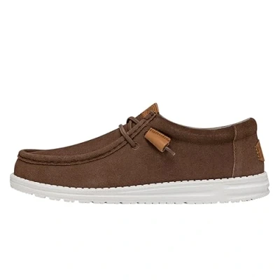 Immagine di Hey Dude Wally Craft Suede, Slip On da Uomo in Camoscio (Brown, 43)