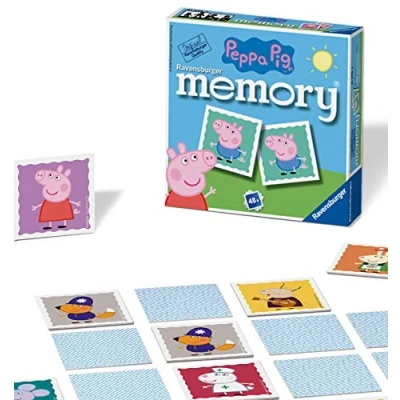 Immagine di Ravensburger Peppa Pig Mini Memory Game Matching Picture Snap Pairs For Kids Age 3 Years and Up