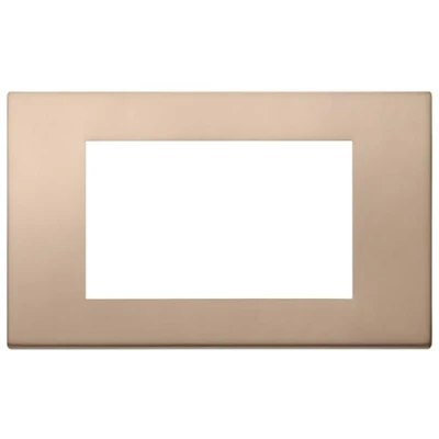 Immagine di Vimar 30654.71 serie Linea Placca 4 moduli, metallo, bronzo