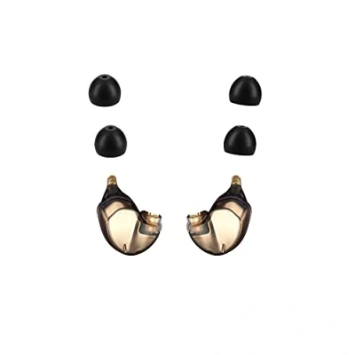 Immagine di kwmobile 4x Auricolari di ricambio compatibile con Shure SE215 / 535/846 Gommini sostitutivi per cuffie in Ear Silicone TPU
